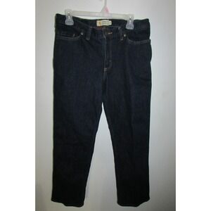 CARHARTT Women's Original Fit Straight Leg Red Flannel Lined Jeans size 12 Short